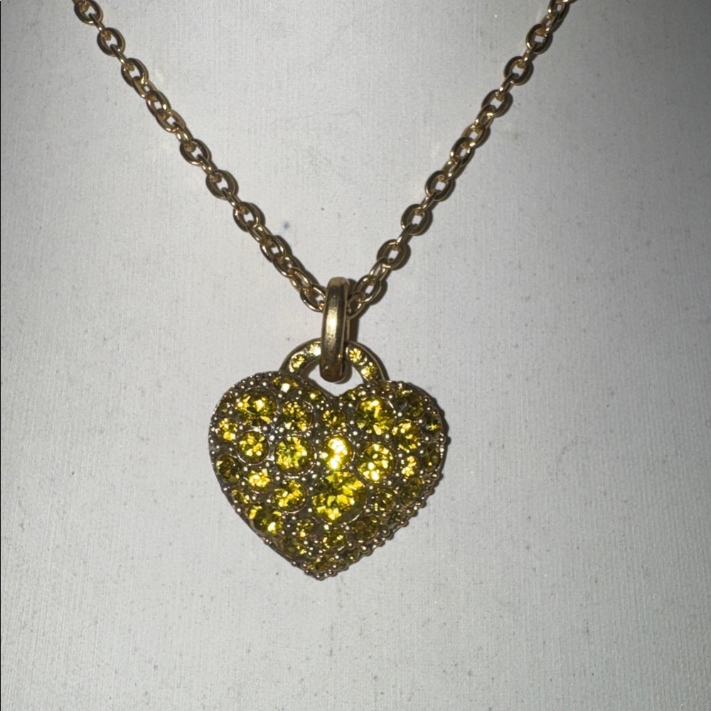 Pilgrim Skanderborg Crystal Heart Pendant Necklace - Picture 2 of 7